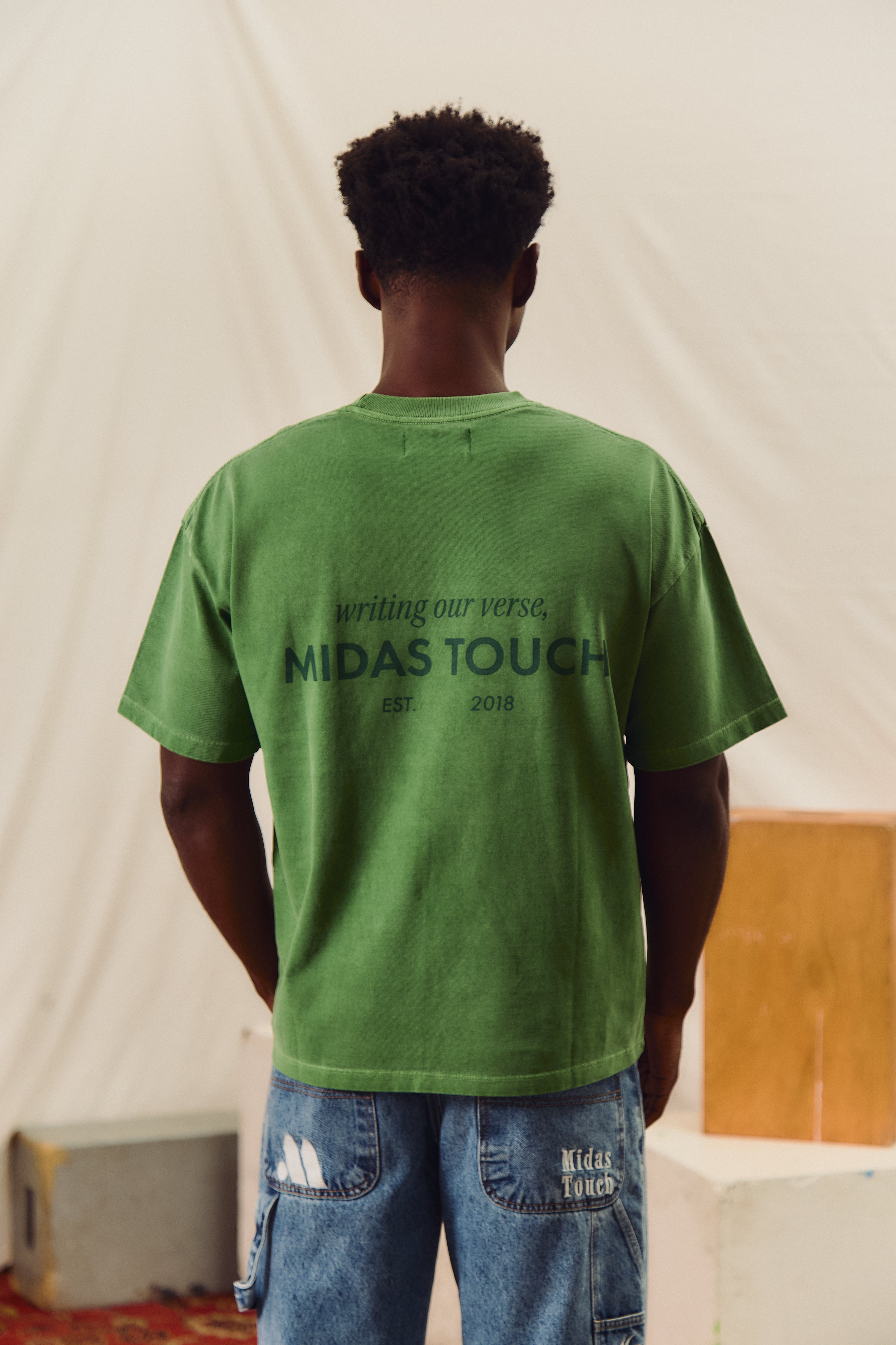 MIDAS - CAMISETA BOXY VERDE