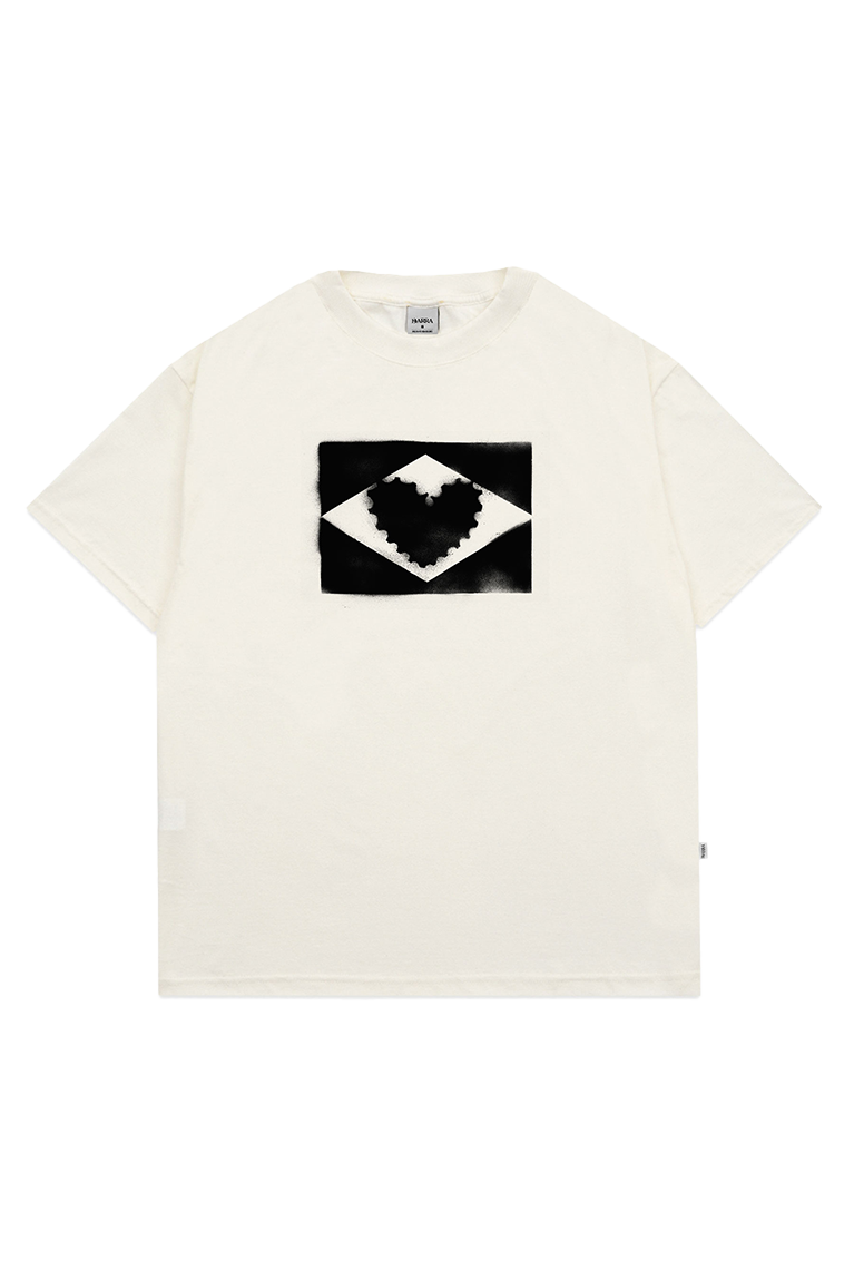 BARRA CREW - Camiseta BARRA ESTENCIL OFF WHITE