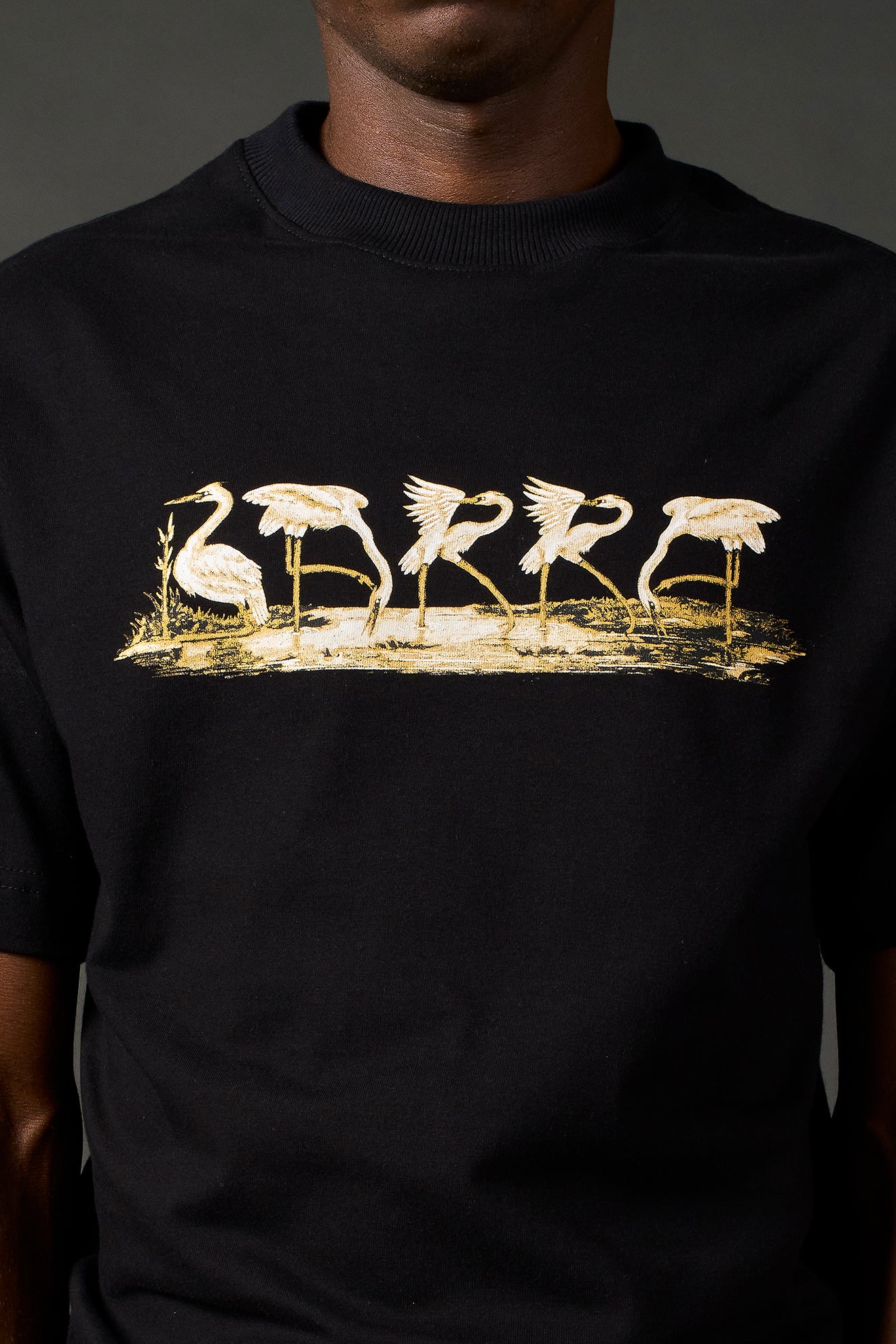 BARRA CREW - CAMISETA BARRA GARÇA PRETA