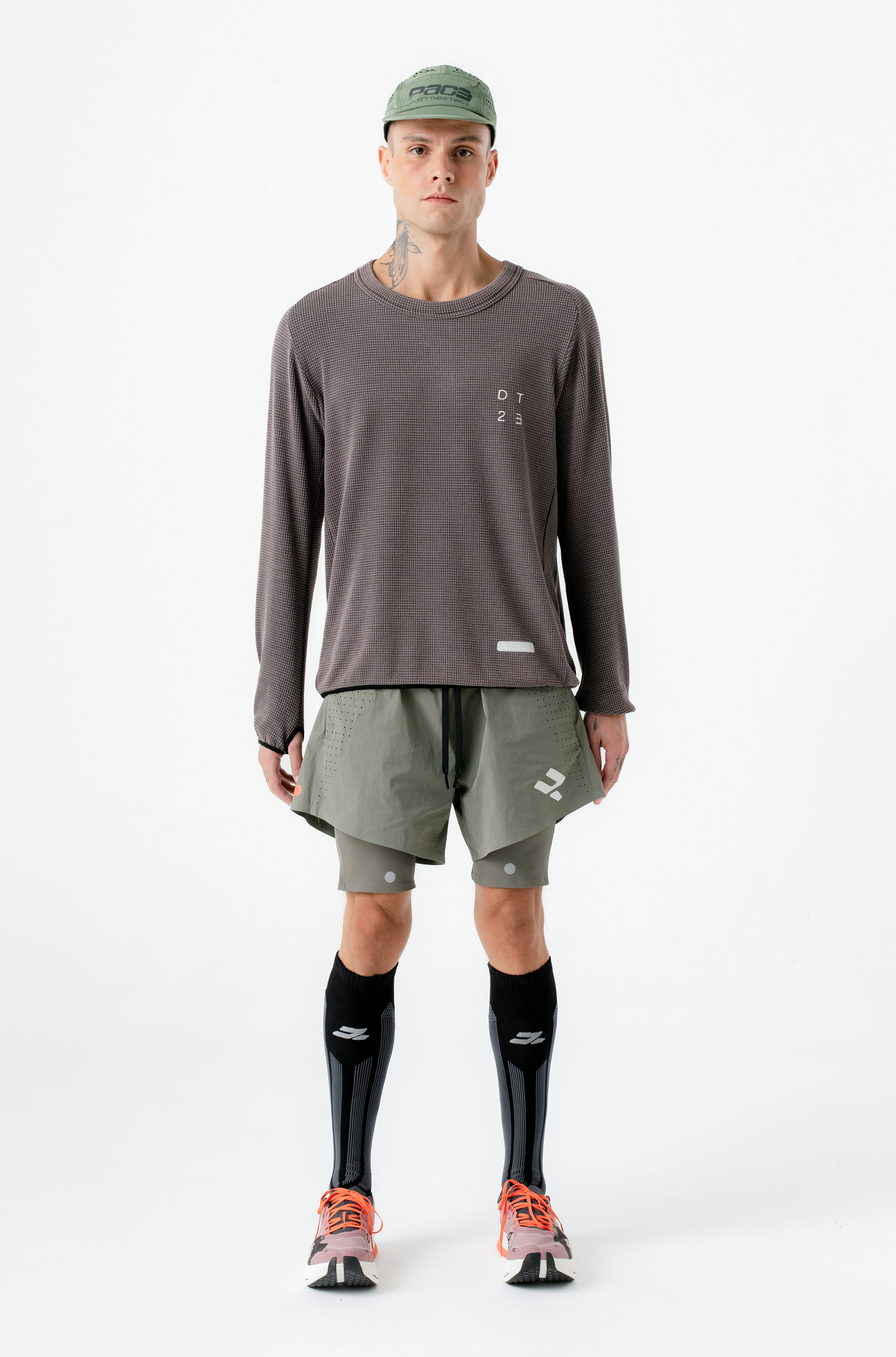 PACE - SHORTS DOUBLE LAYERS GREEN