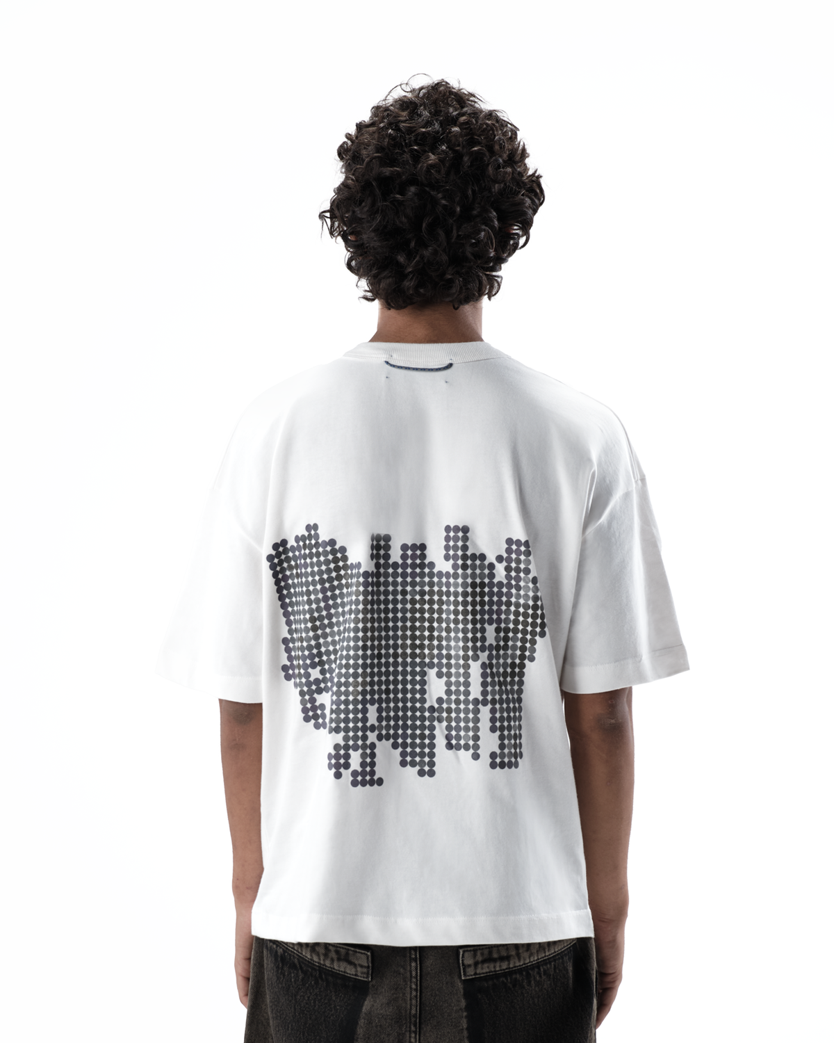 QUADRO - Camiseta LINE DOTS OFF WHITE