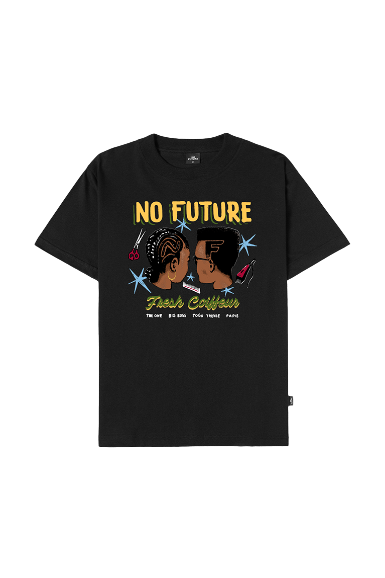NO FUTURE - Camiseta Barber Shop Preta