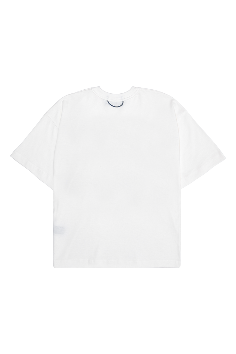 QUADRO - Camiseta Understitch Off White
