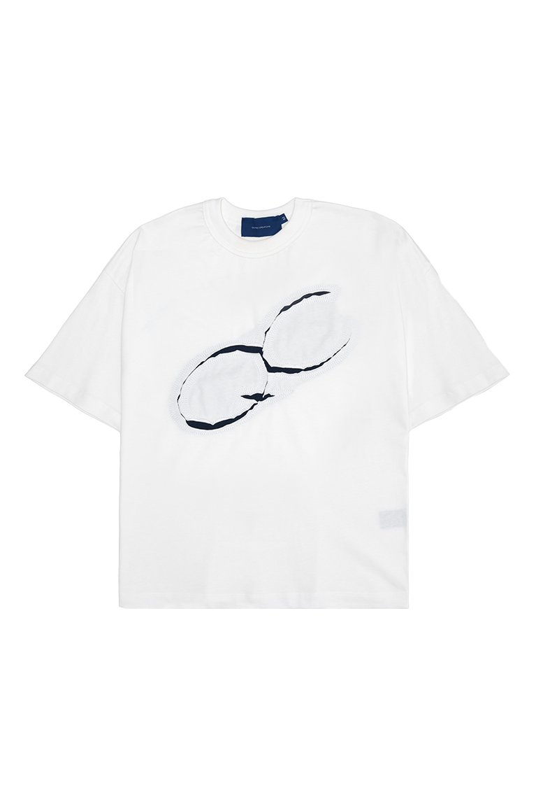 QUADRO - Camiseta Understitch Off White