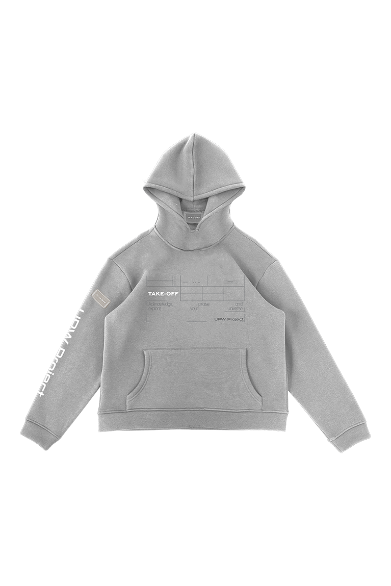 TAKE OFF - MOLETOM UPW GREY TURTLENECK