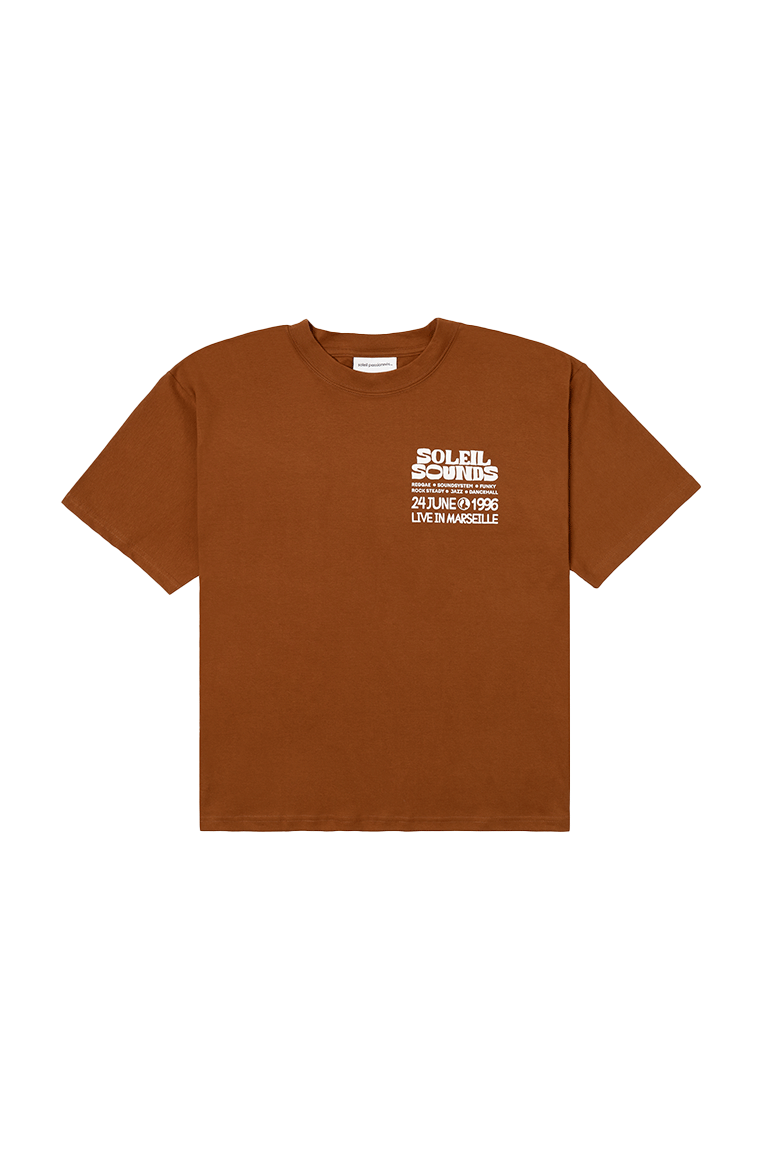 SOLEIL PASSIONNÉS - CAMISETA SOLEIL SOUNDS BOXY BROWN