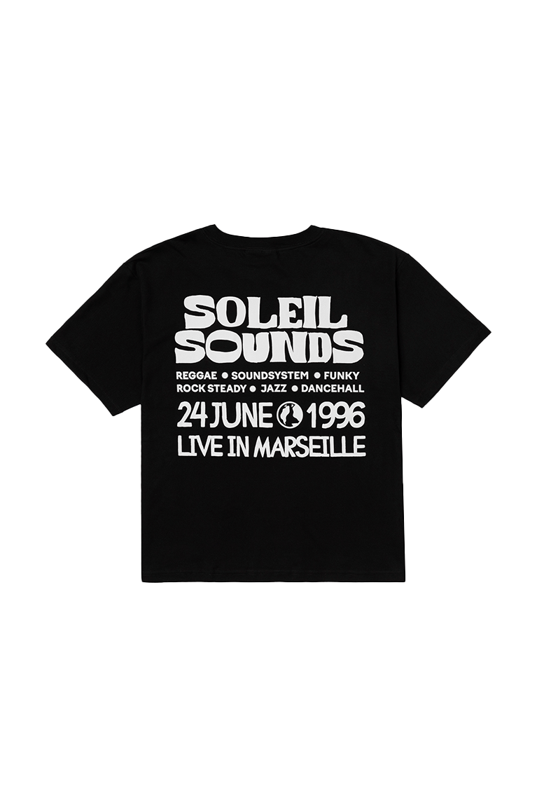 SOLEIL PASSIONNÉS - CAMISETA SOLEIL SOUNDS BOXY BLACK