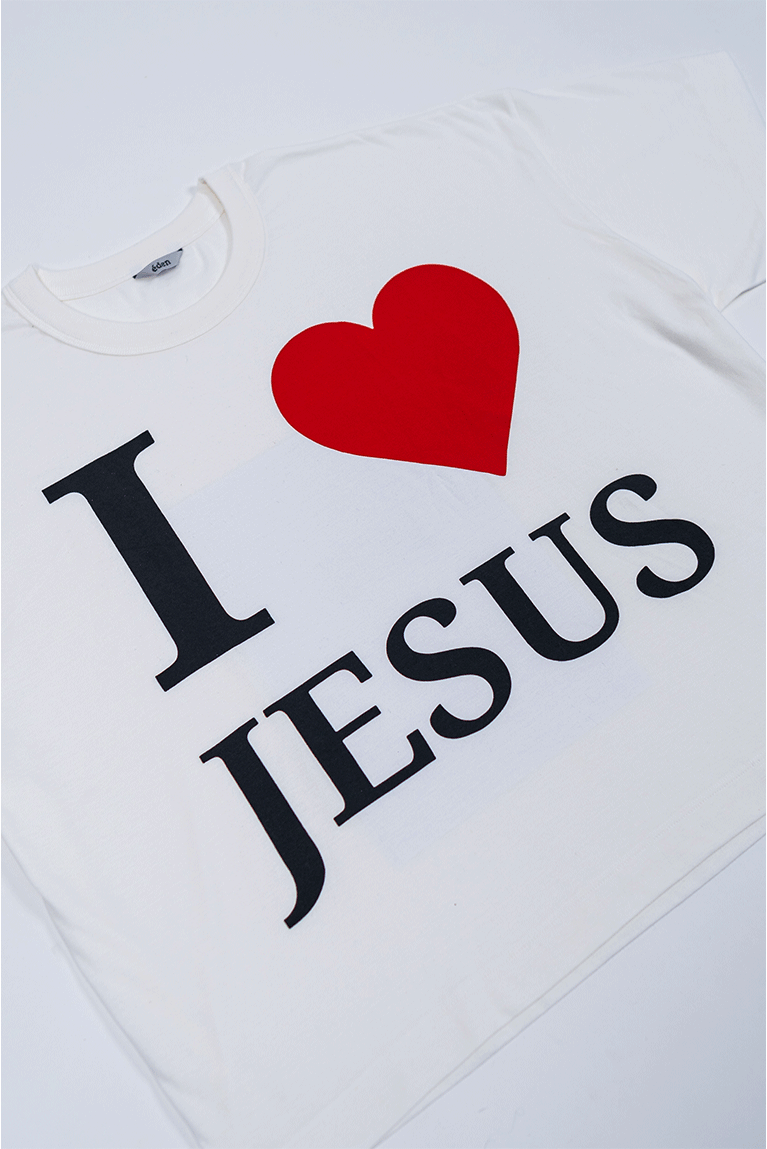 ÉDEN - CAMISETA I LOVE JESUS BRANCA