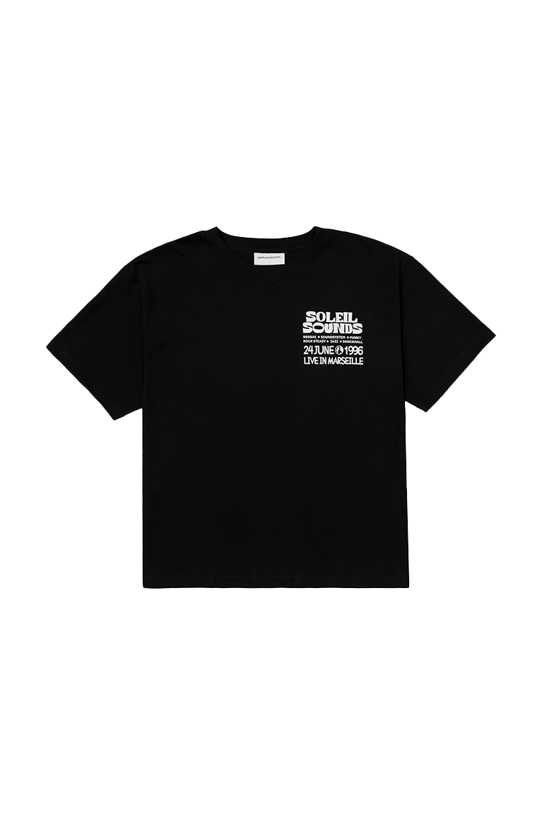 SOLEIL PASSIONNÉS - CAMISETA SOLEIL SOUNDS BOXY BLACK