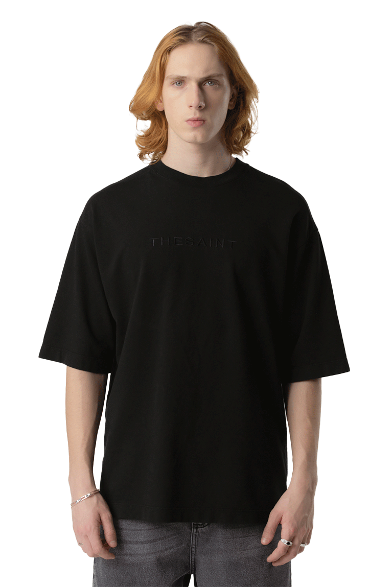 THE SAINT MAFIA - CAMISETA EMBROIDERY BLACK