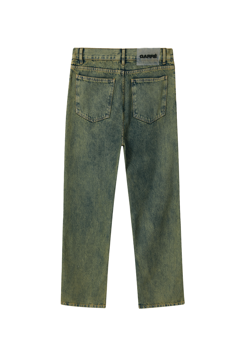 GARRÉ - CALÇA GREENISH YELLOW DENIM