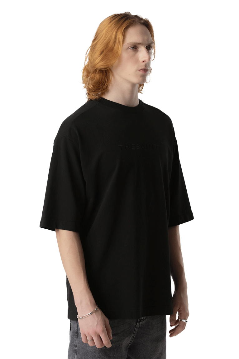 THE SAINT MAFIA - CAMISETA EMBROIDERY BLACK