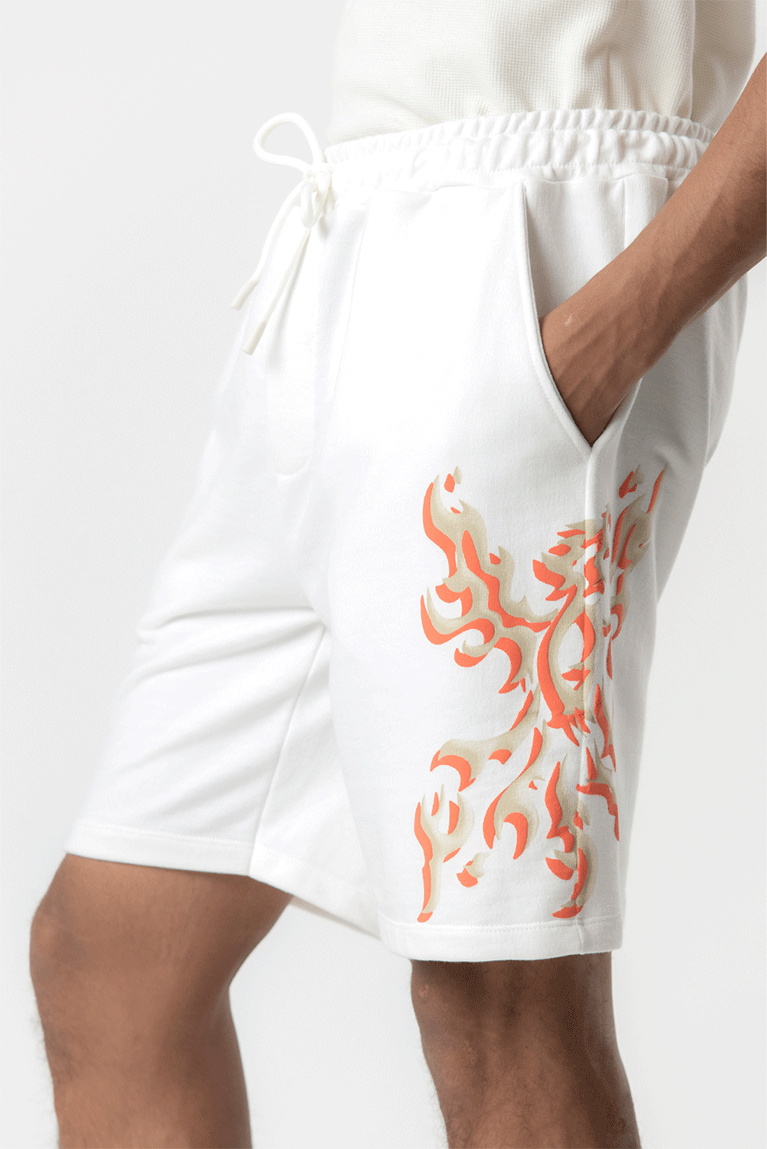 THE SAINT MAFIA - SHORTS COLOR FLAME