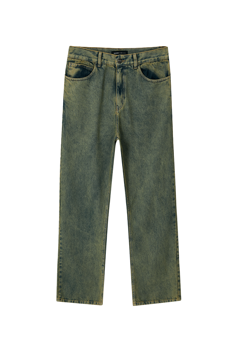 GARRÉ - CALÇA GREENISH YELLOW DENIM