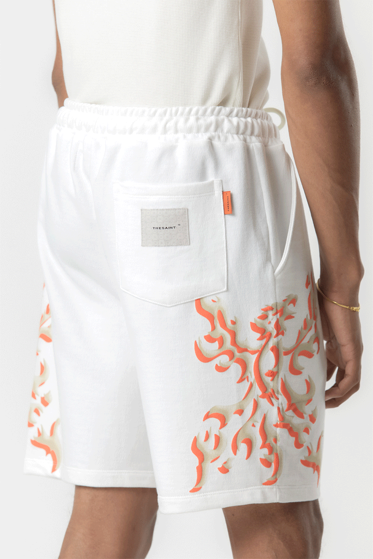 THE SAINT MAFIA - SHORTS COLOR FLAME