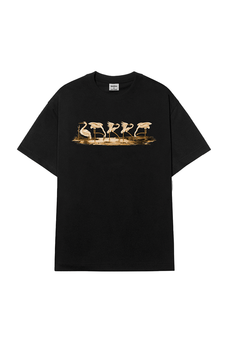 BARRA CREW - CAMISETA BARRA GARÇA PRETA