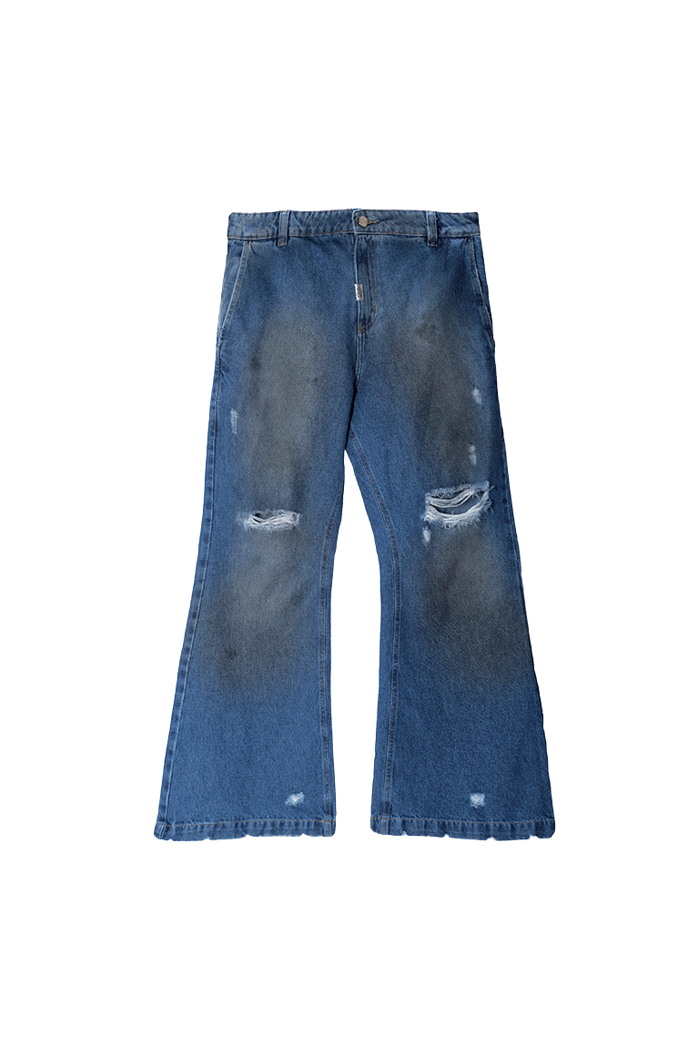 EGHO STUDIOS - CALÇA FLARE AZUL