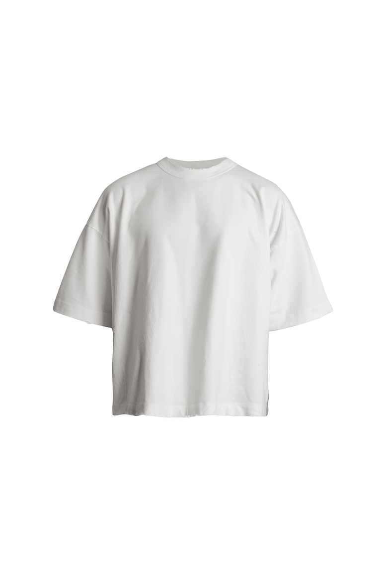 EGHO STUDIOS - CAMISETA BOXY OFF WHITE