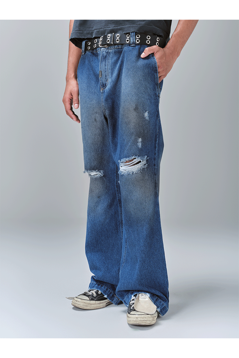 EGHO STUDIOS - CALÇA FLARE AZUL