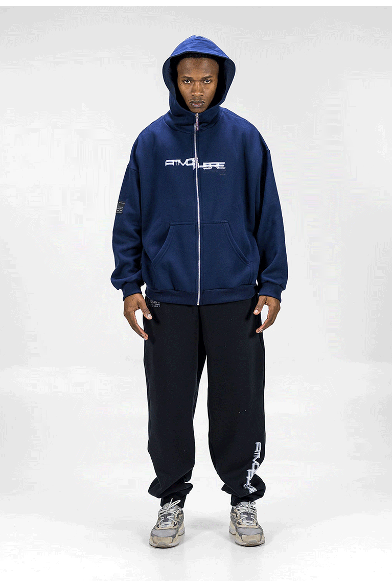 TAKE OFF - MOLETOM ATMOSPHERE NAVY ZIP