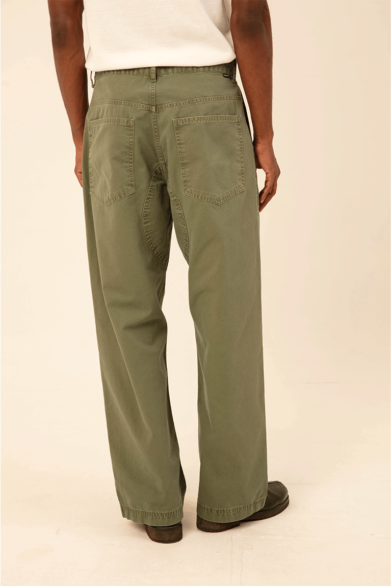 CARNAN - CALÇA GREEN WASHED TWILL