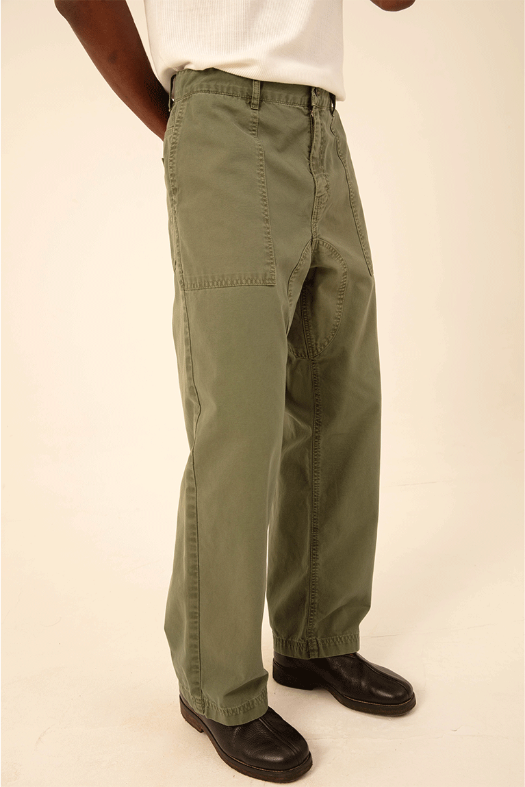 CARNAN - CALÇA GREEN WASHED TWILL