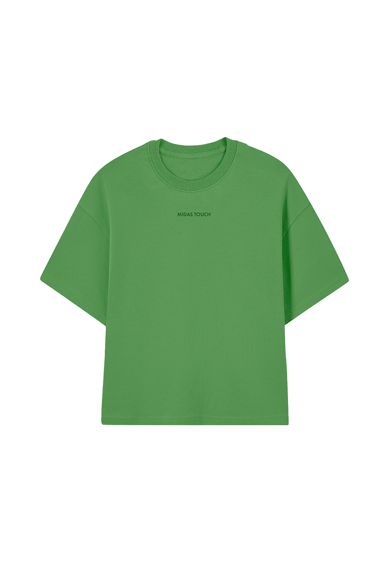 MIDAS - CAMISETA BOXY VERDE