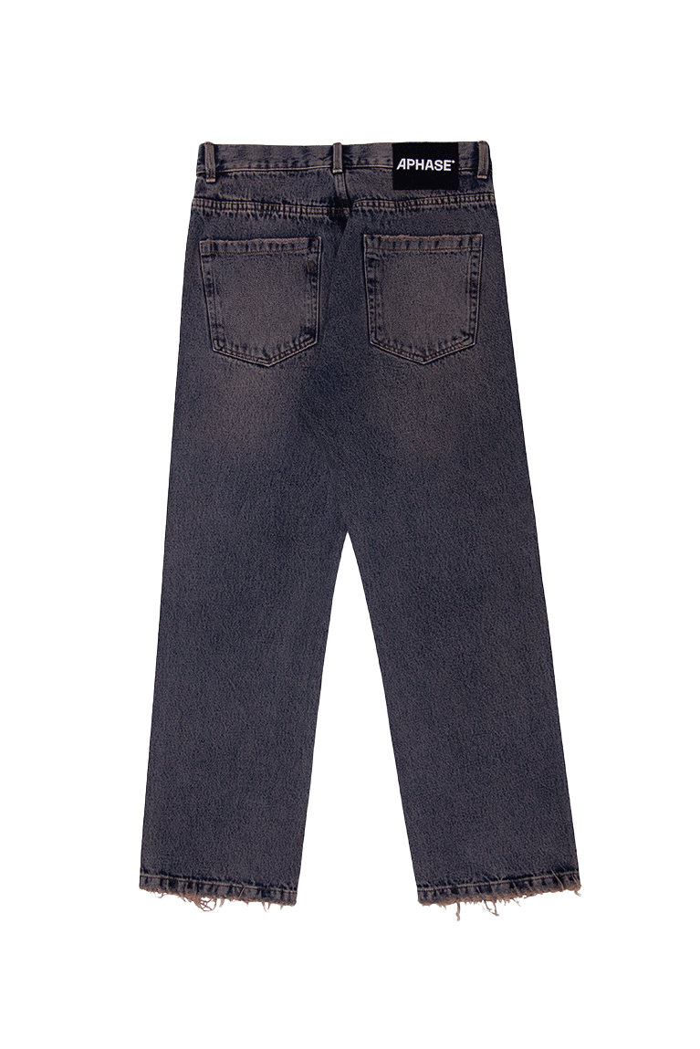 APHASE - CALÇA STRAIGHT JEANS DIRTY