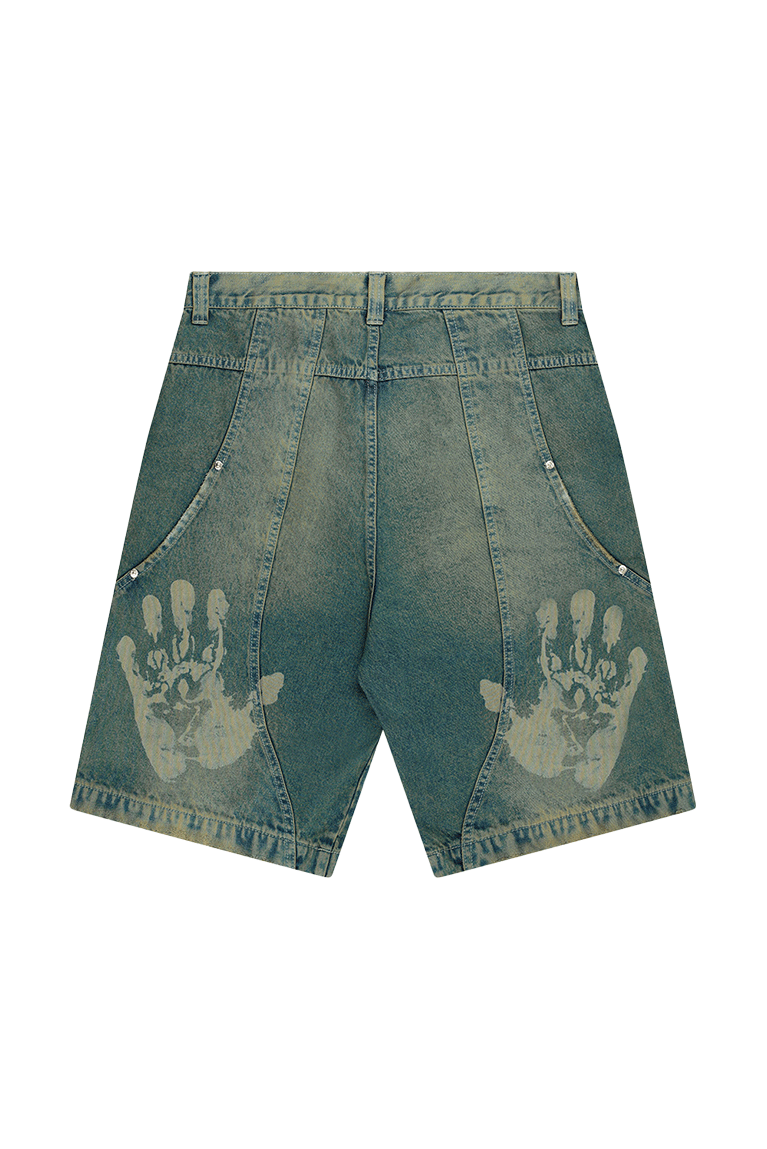 MAD - BERMUDA JEANS CURVAS PANTANO