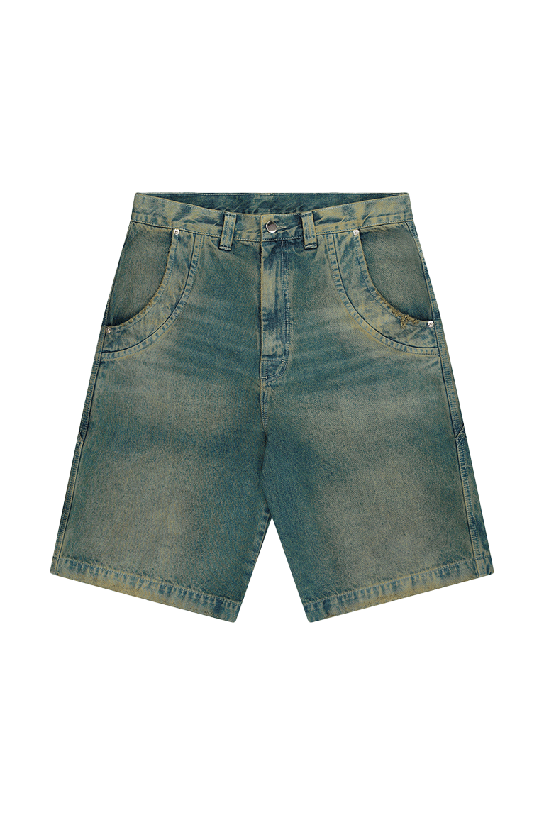 MAD - BERMUDA JEANS CURVAS PANTANO