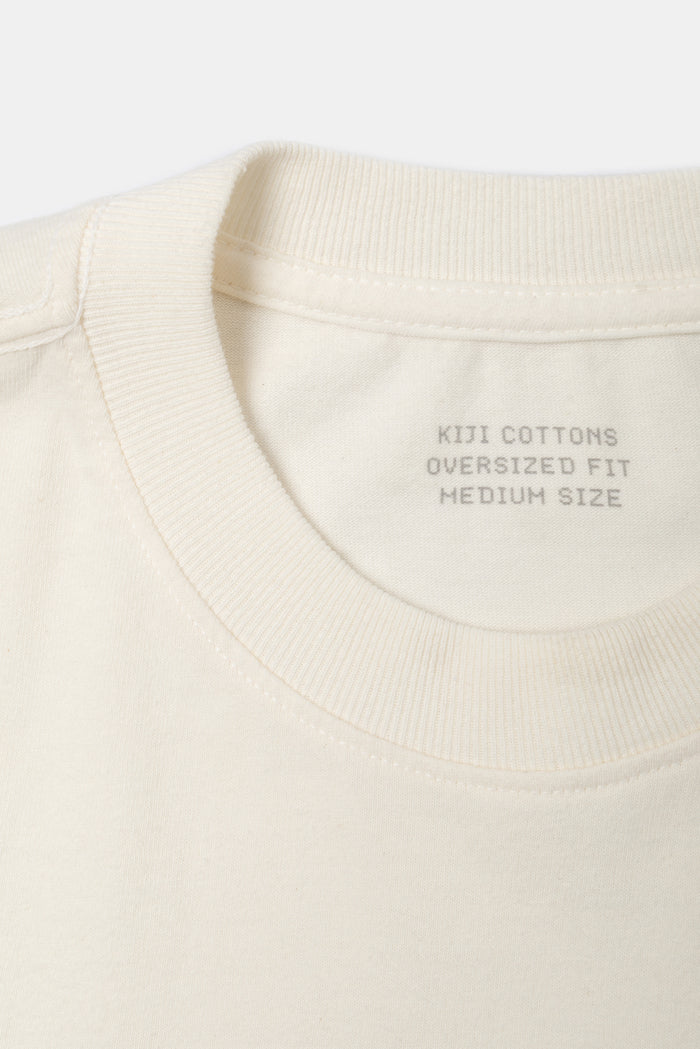 KIJI x CINQ GALERIE - CAMISETA HEAVY OFF WHITE