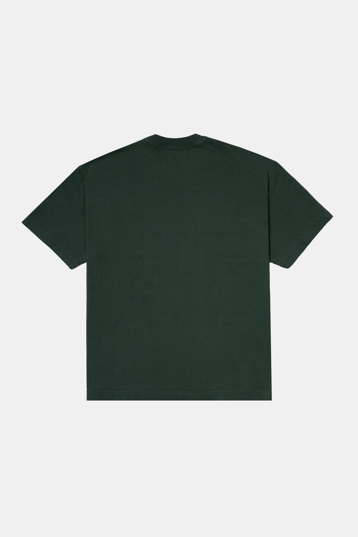 KIJI x CINQ GALERIE - CAMISETA HEAVY VERDE MUSGO