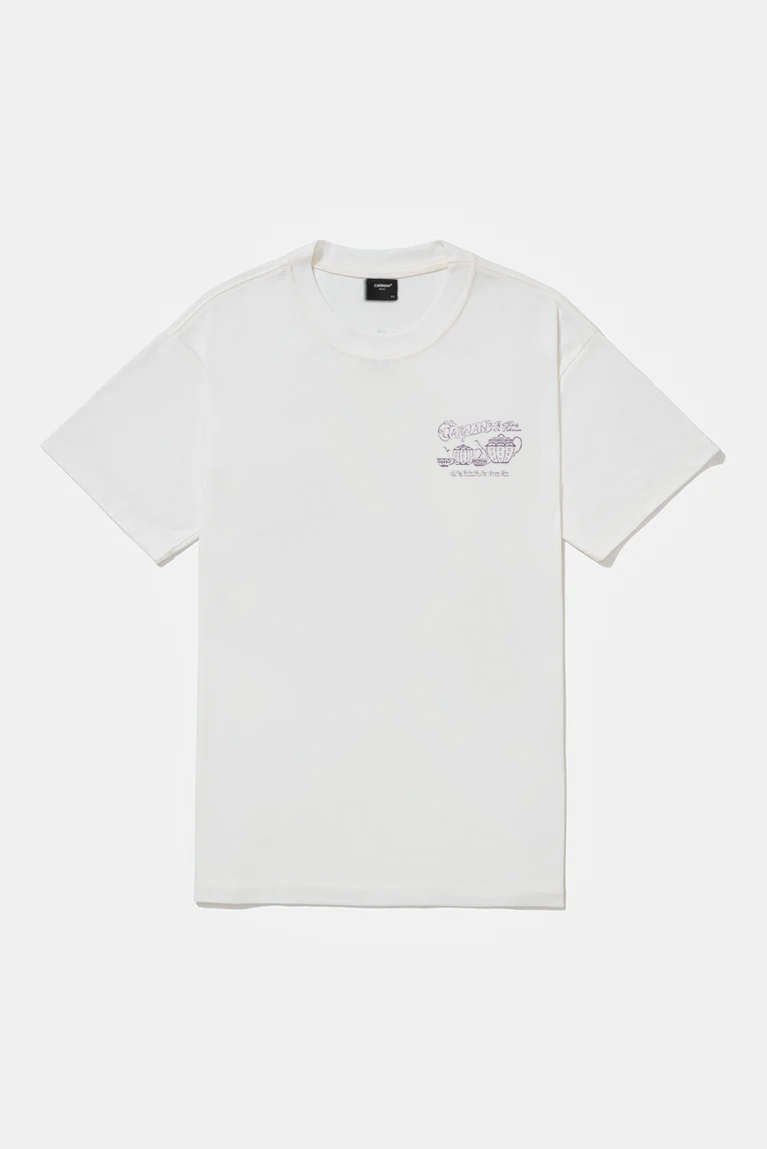 CARNAN - CAMISETA TEA TIME OFF WHITE