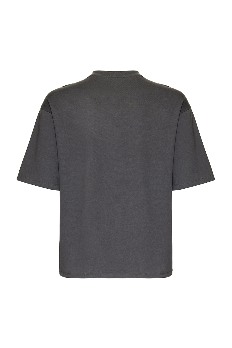 GARRÉ - Camiseta T-shirt Basic Logo Oversized Cinza