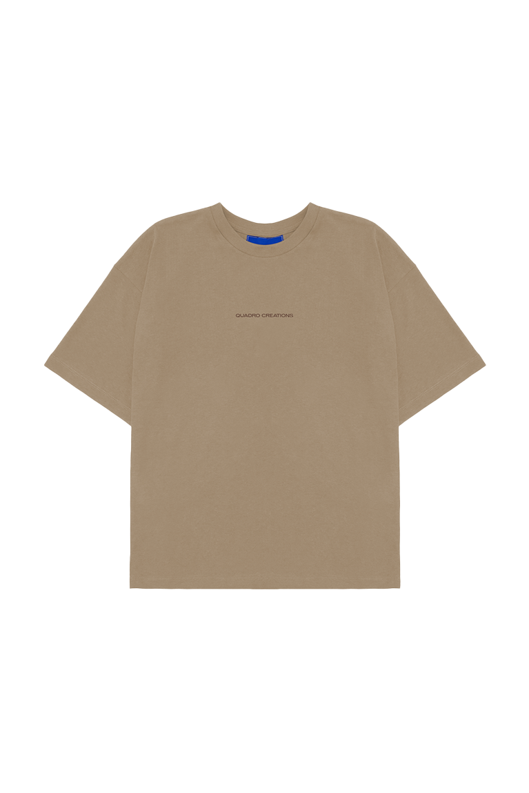 QUADRO - Camiseta QC Leaf T-Shirt Bege