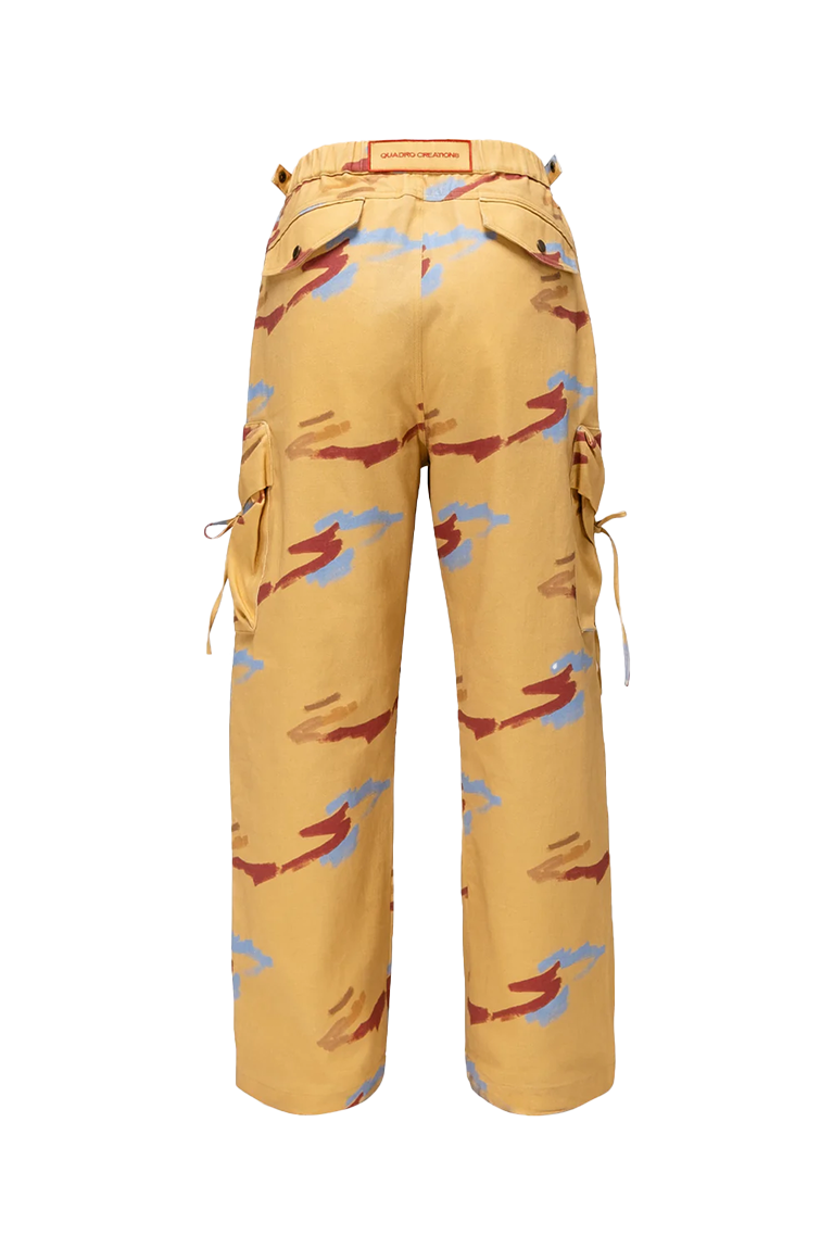 QUADRO - Dyer cargo pants Amarelo